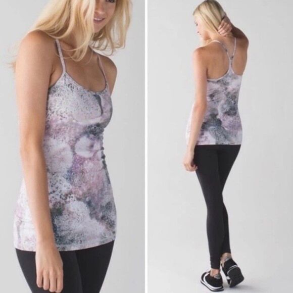 2 for $30 LULULEMON Power Y Tank Top Luon Sugar Crush - Picture 1 of 11